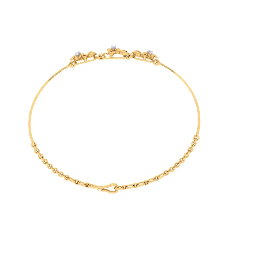 Pure Gold Bracelet With Aesthetic Look And Design