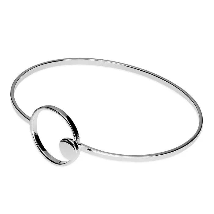 Sterling Silver Circles Bangle
