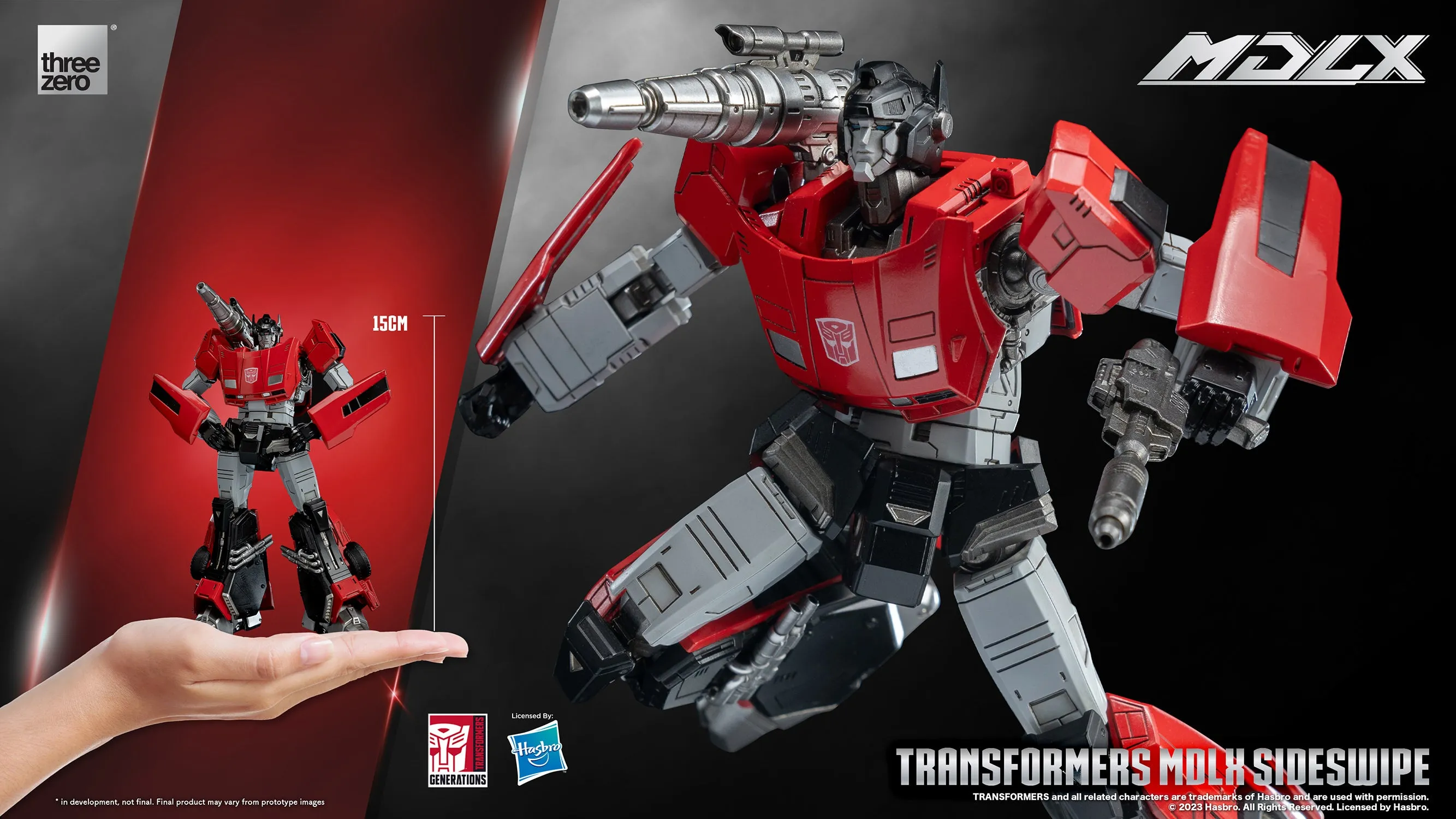 Threezero Transformers Sideswipe MDLX Collectible Figure