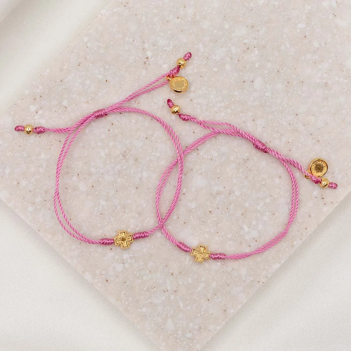 Together in Prayer for a Cure Breast Cancer Awareness Bracelet Set by My Saint My Hero