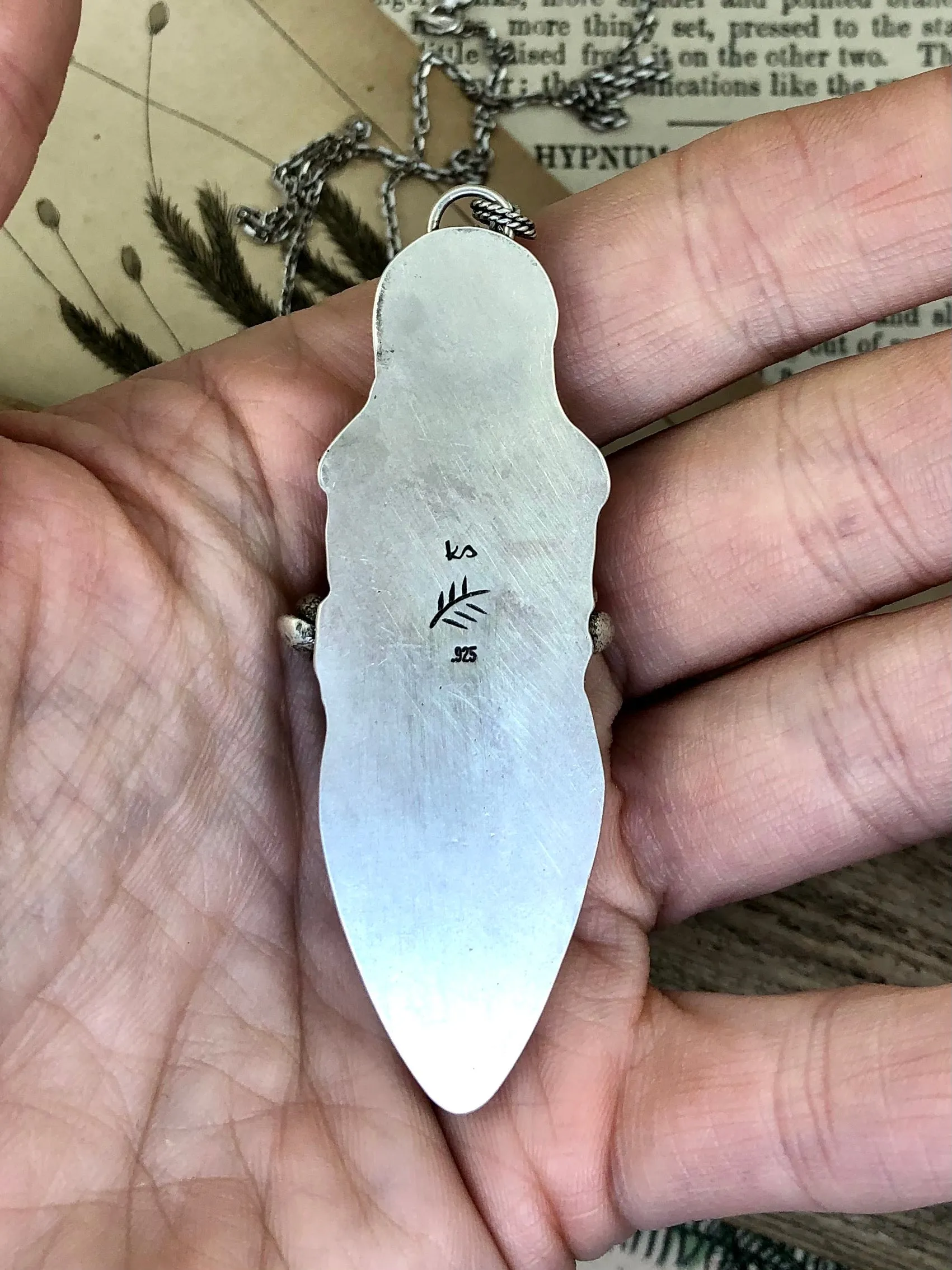 Turquoise & Trees Totem Necklace